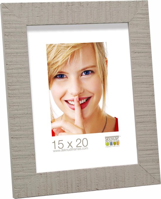 Deknudt Frames S41VL3 - Cornice per 3 Foto S41VD4 con Passante, 10 x 15 cm, Colore: Argento