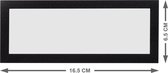 5 Whiteboard Titelkaders - Zwart- 16,5 x 6,5 cm  - Magnetische Headers - Etikethouder