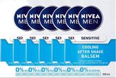 Nivea Men Aftershave Balsem Sensitive Cool Voordeelverpakking 6x