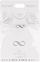 Ketting Infinity, silver plated