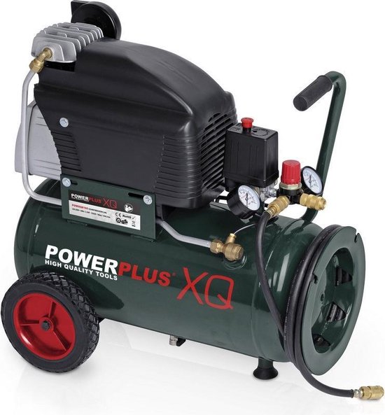 Toeschouwer twist publiek Powerplus POWXQ8105 Compressor - max. 10 bar - 1600 W - 24 liter | bol.com