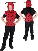 Onesie Pluche Lieveheersbeestje Kostuum 5-7 jaar