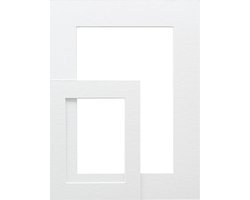 Deknudt Frames passe-partout - wit - foto 10x15 - buitenformaat 15x20