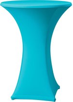 Statafelrok stretch D1 - Ø 70cm - incl. topcover - Turquoise