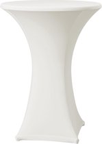 Statafelrok stretch D1 - Ø 70cm - incl. topcover - Creme