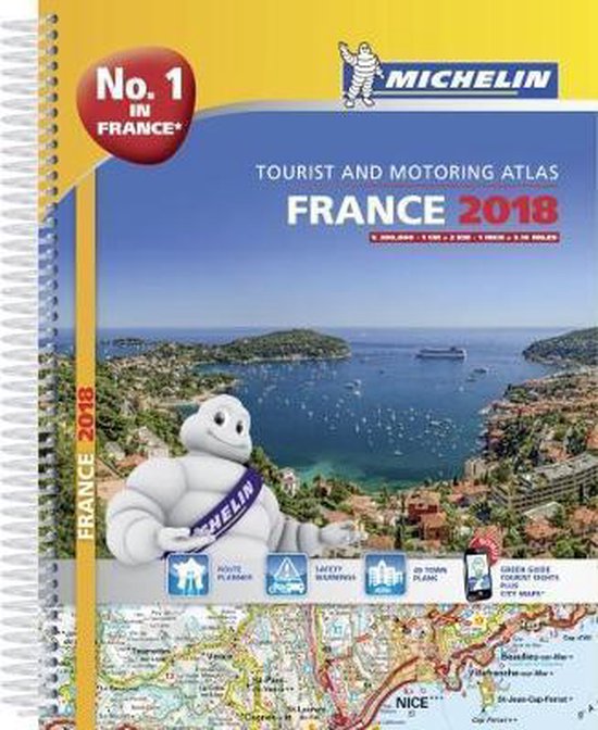 France 2018 - Tourist & Motoring atlas A4-Spiral - cover