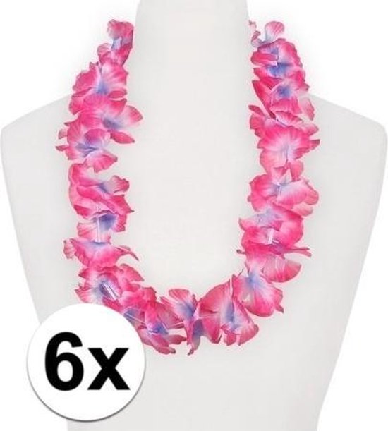 6x Hawaii slinger roze/paars bol.com
