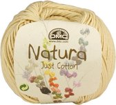 DMC Natura Just Cotton N36 Gardenia. PAK MET 9 BOLLEN a 50 GRAM. KL.NUM. 43