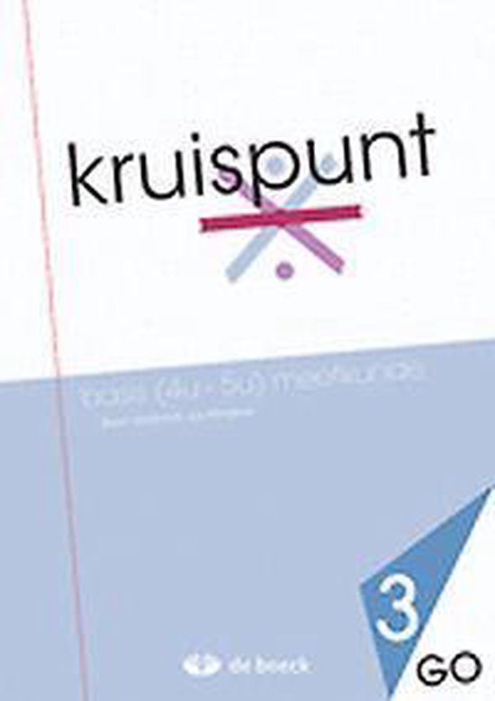 Foto: Kruispunt 3 basis 4u 5u meetkunde go leerwerkboek