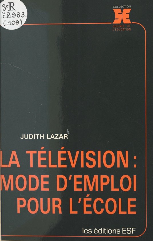 La télévision, mode d'emploi pour l'école - cover
