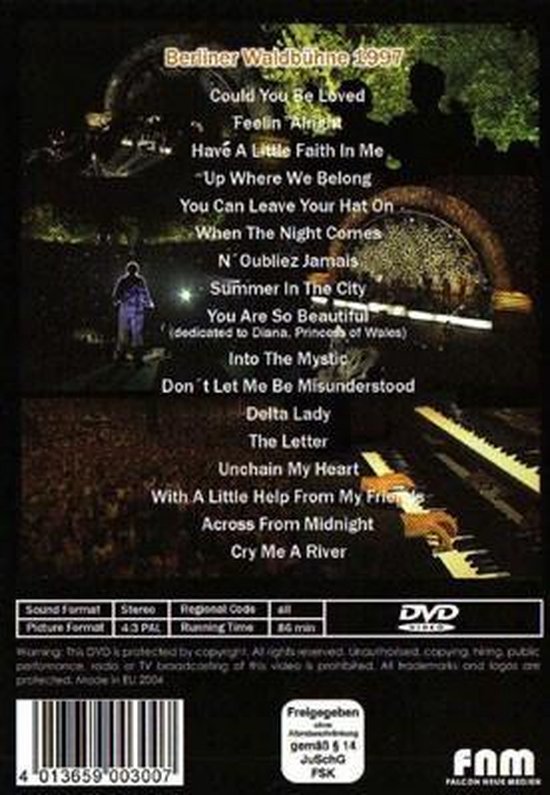 Joe Cocker ‎– Live / Across From Midnight Tour (Dvd) | Dvd's | bol.com
