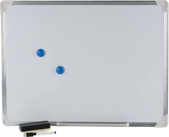 Whiteboard Set - 45 x 60 CM - Magnetische Whitebord Schrijfbord /  Magneetbord /... | bol.com