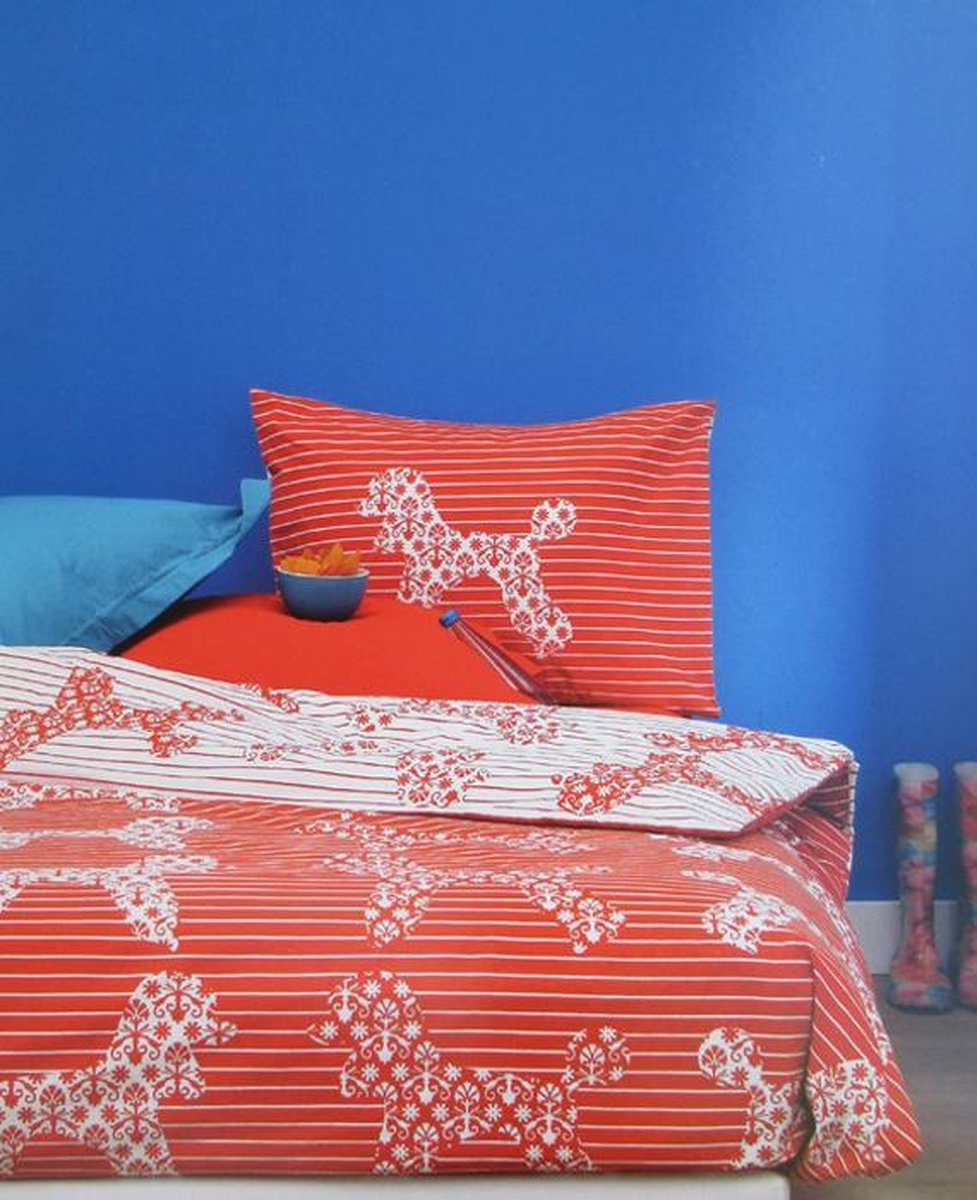 Beddinghouse Vito Dekbedovertrek - Litsjumeaux - 240x200/220 cm - Rood