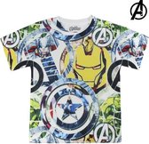 T-Shirt met Korte Mouwen voor kinderen The Avengers 72636