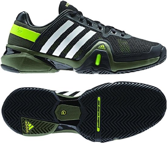 adidas adiPower Barricade 8 - Tennisschoenen - Mannen - Maat 43.5 -  Zwart/Groen | bol.com