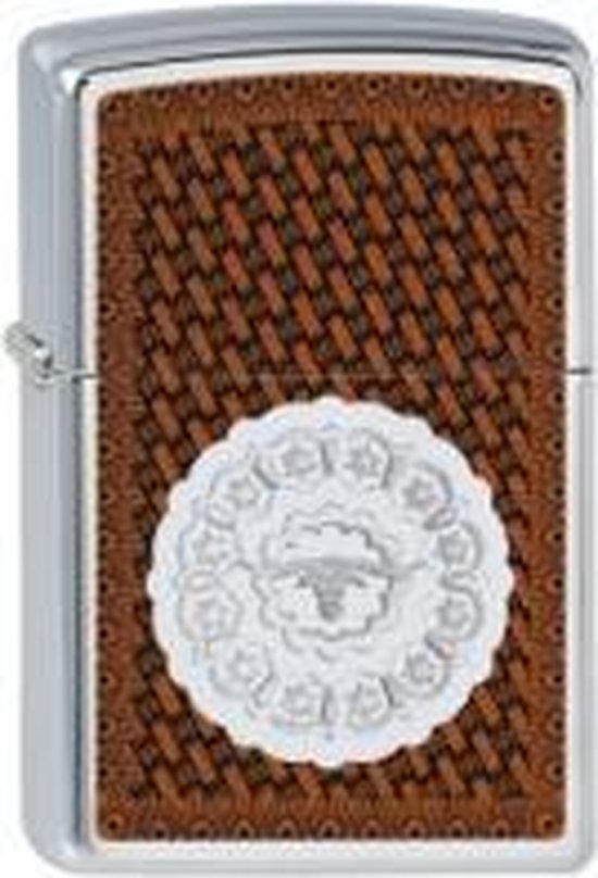 Zippo aansteker Steer Leather