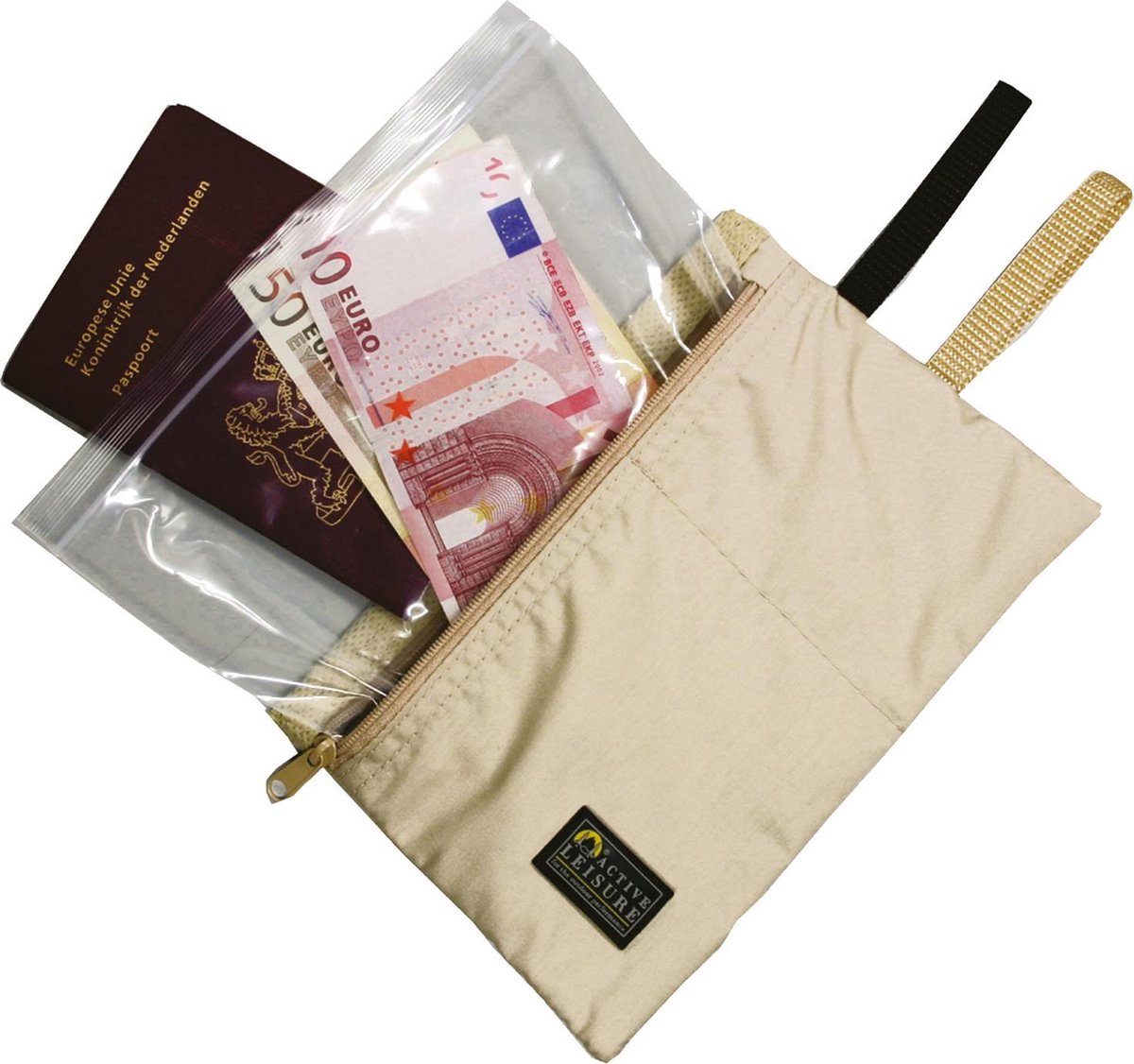 Active Leisure City Safe - Veiligheidstasje - Beige