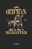 Bee Old Man Notebook