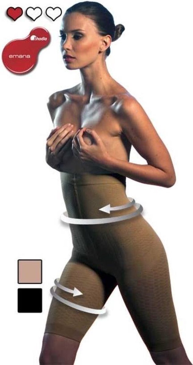Goedkoopste Scala BioFir Hoge Massage Afslankbroek - Afvallen & Anti-Cellulite - Maat XL - Beige