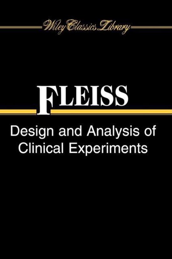 Design And Analysis Of Clinical Experiments - cover