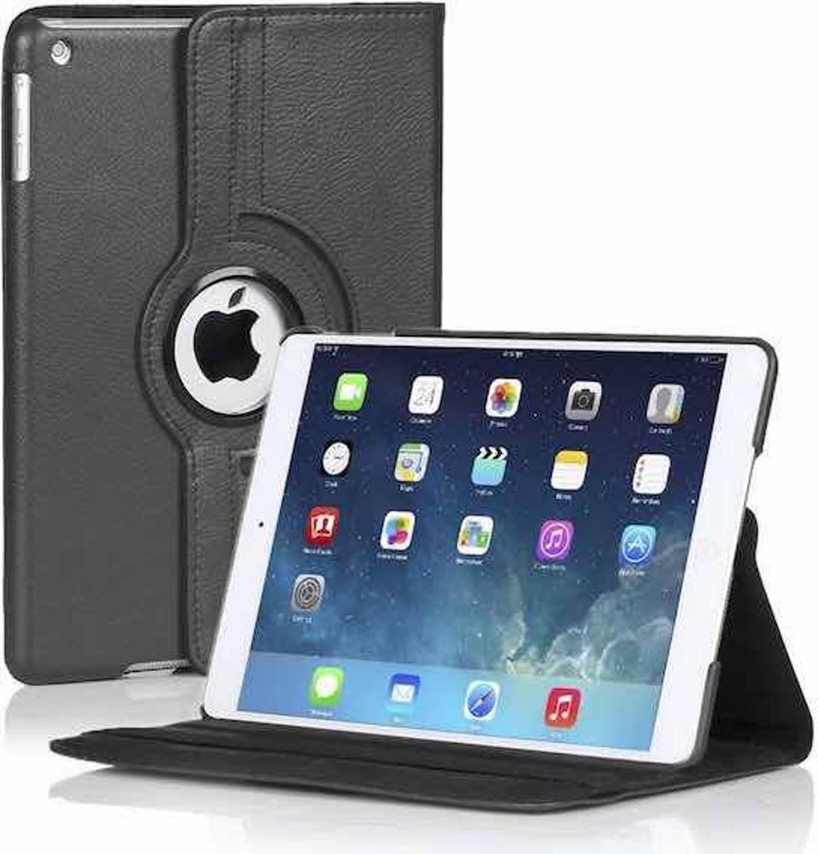 Saizi 360 graden draaibare iPad 2/3/4 hoes / zwart
