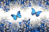 Diamond Painting Blauwe vlinders  (35 x 45 cm)
