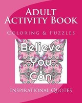 Adult Activity Book Inspirational Quotes