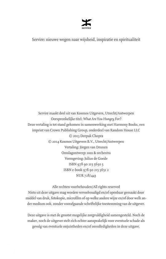 Pagina met uitgeversinformatie en copyright, inclusief logo Servire.