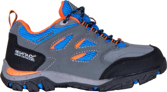 Chaussures de randonnée Regatta Holcombe IEP Low Junior - Gris / Noir / Orange - Taille 32