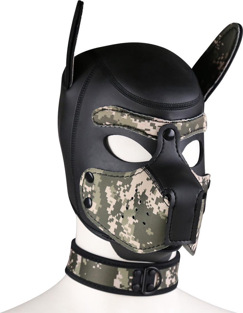 Goedkoopste Banoch - Lindo Perrito camuflaje Neoprene - honden masker puppy camouflage neopreen