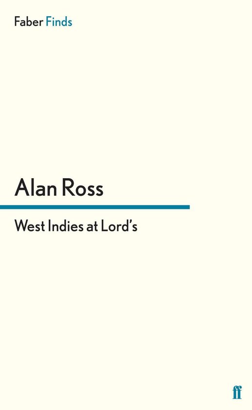 West Indies at Lord's - cover