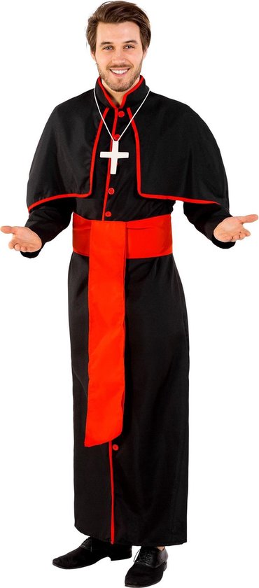 Dressforfun Herenkostuum Kardinaal Giovanni voor heren mannen verkleedkleding kostuum halloween verkleden feestkleding carnavalskleding carnaval feestkledij partykleding