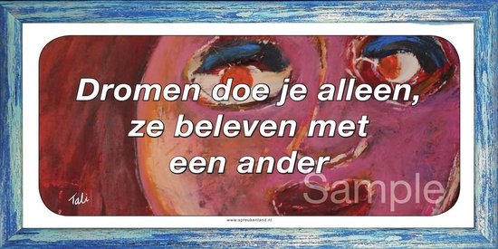Dromen doe je alleen, ze beleven met een ander | bol.com