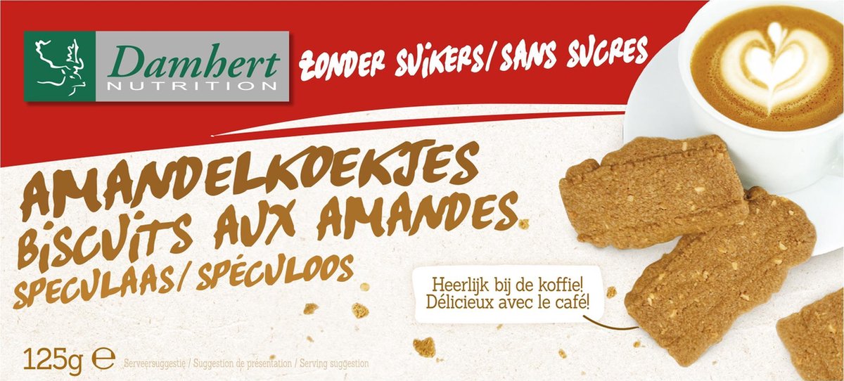 Goedkoopste Damhert Amandelkoekjes suikervrij