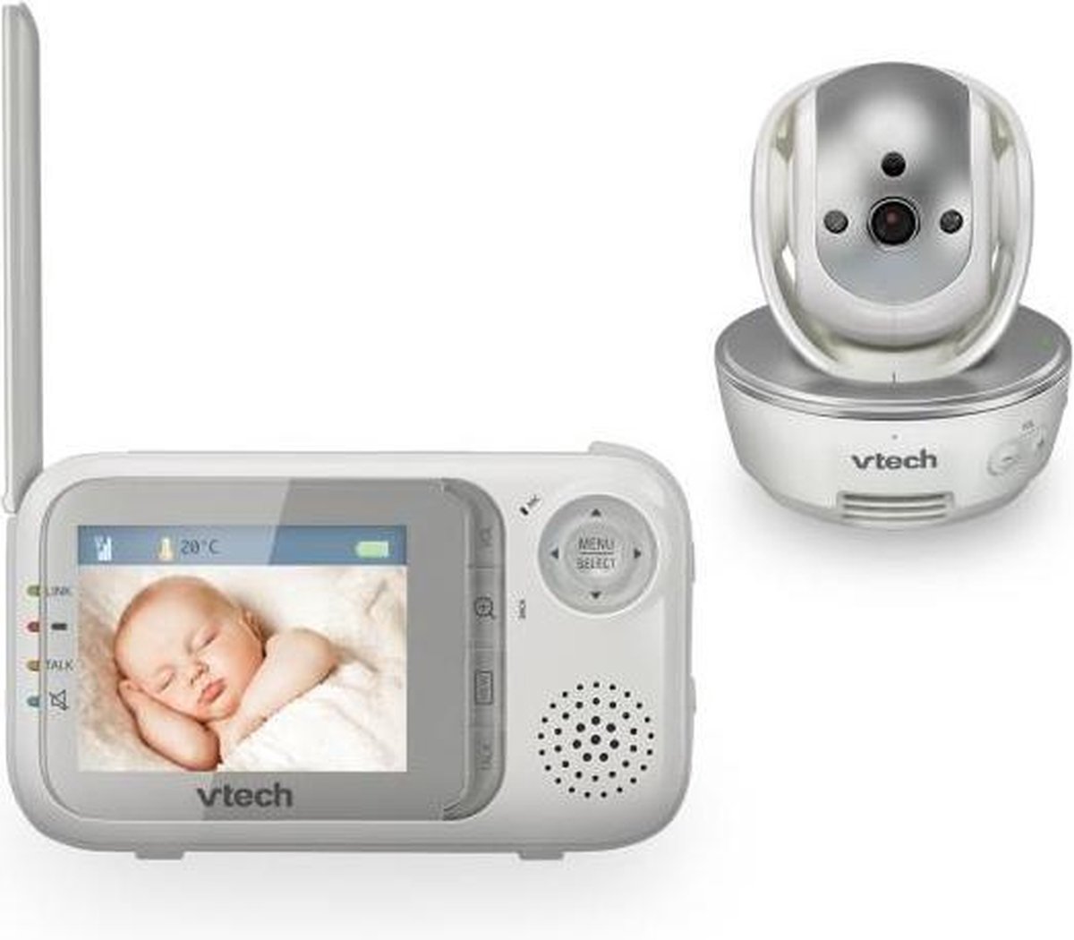 VTech Baby 80-026600 - Babymonitor BM 3500, grau/weiß - 