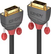 LINDY Câble de connexion DVI Fiche DVI-D 18+1 broches, Fiche DVI-D 18+1 broches 25,00 m Zwart 36243 Câble DVI