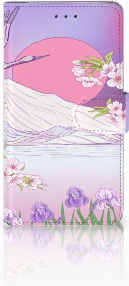 Samsung Galaxy J7 2016 Telefoonhoesje met Pasjes Bird Flying