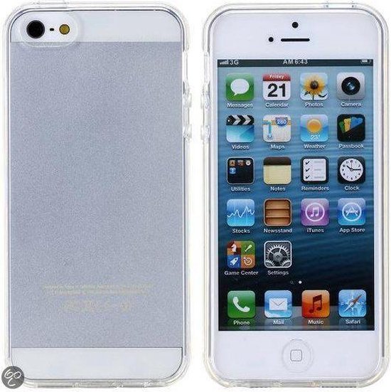 Hoesje voor iPhone 5 & 5S - Siliconen - Transparant | bol.com
