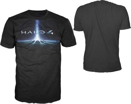 Halo 4-Bl. Cover Logo T-shirt-L