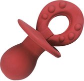 Flamingo Latex Fopspeen - Hondenspeelgoed - 17 cm - Rood