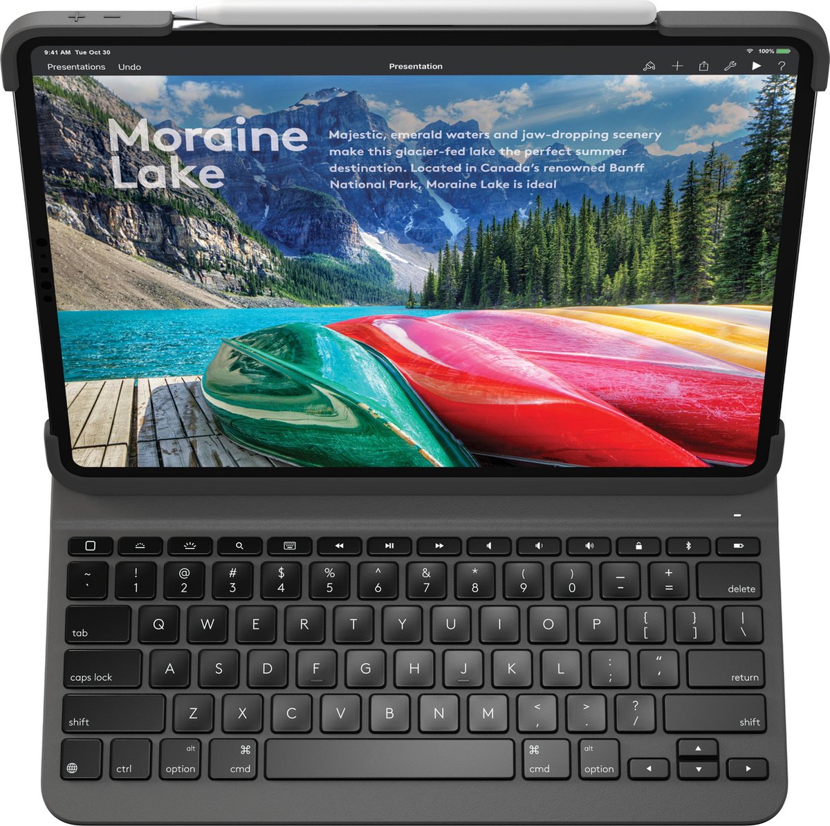 Logitech Slim Folio Pro Toetsenbord Case voor 3e generatie 12.9 inch iPad PRO Qwerty Logitech Slim Folio Pro Toetsenbord Case voor 3e generatie 12.9 inch iPad PRO Qwerty