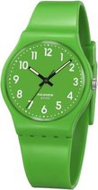 Pasnew - tiener horloge - groen - 32 mm - I-deLuxe verpakking