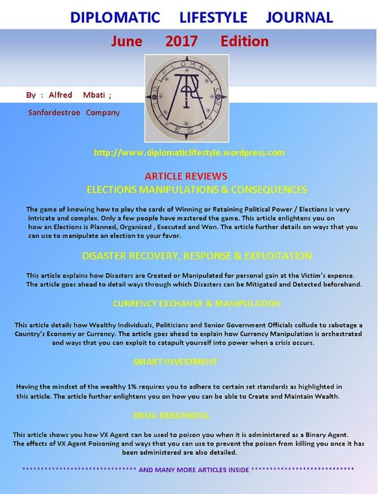 Diplomatic Lifestyle Journal June 2017 Edition - cover