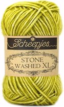 SCHEEPJES STONE WASHED XL - 852 LEMON QUARTZ. PAK MET 12 BOLLEN a 50 GRAM. PARTIJ 12312. INCL. Gratis Digitale vinger haak en brei toerenteller