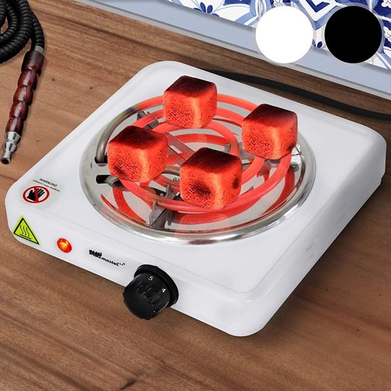 Broil-Master - Elektrische Kolenaansteker - 1000W Vermogen - Regelbare Temperatuur - Verwarmingsplaat - Verwarmingsspiraal - Grillaansteker - Warmhoudplaat - Brander - Wit — afbeelding 3