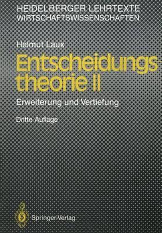Entscheidungs Theorie II - cover