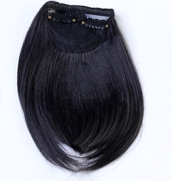 Pony hairextension clip in zwart - 1# | bol.com