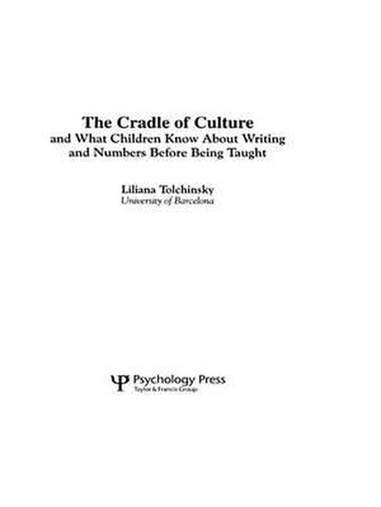 The Cradle of Culture and What Children Know About Writing a ... - cover