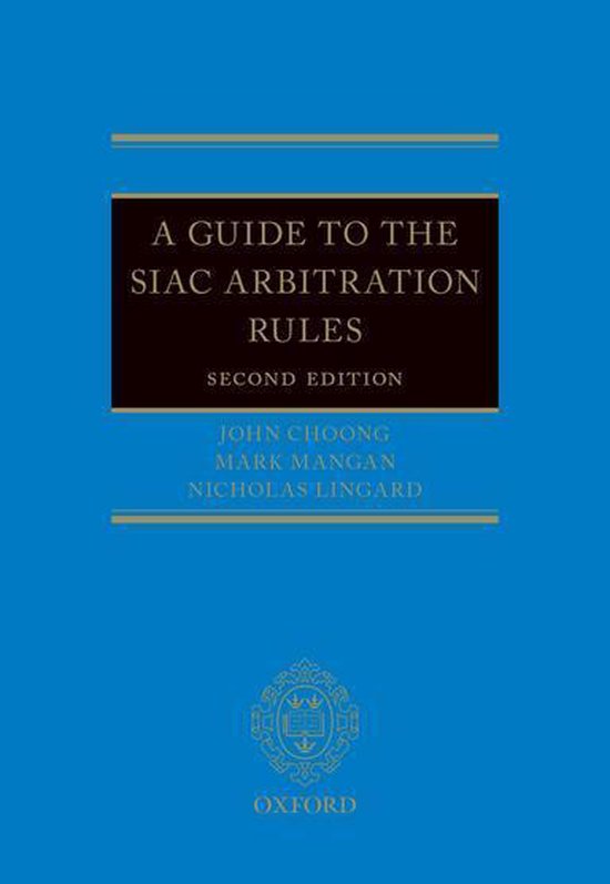 A Guide to the SIAC Arbitration Rules - cover