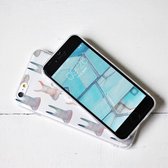 Maoxin In TPU Softcase iPhone 6(s) - Mediterende Konijnen